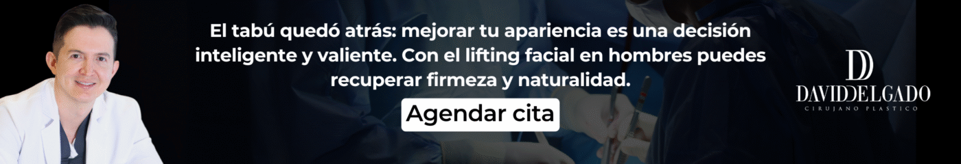 lifting facial en hombres - Dr. David Delgado, cirujano plástico en Medellín