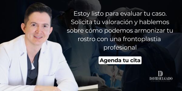 Frontoplastia en Medellín con el cirujano plástico de Medellín David Delgado