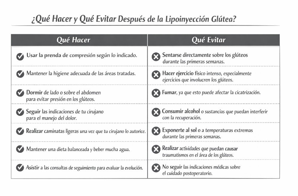 como cuidar una lipoinyeccion glútea - Consejos del cirujano plástico de Medellín David Delgado