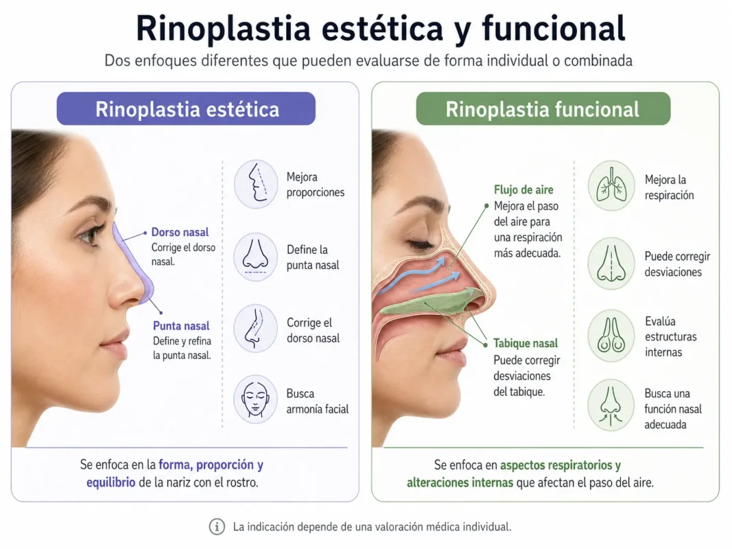 rinoplastia estetica y funcional