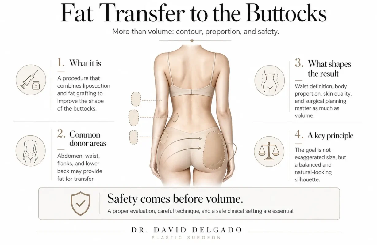 why fat transfer to the buttocks- Dr. David Delgado in Medellín, Colombia