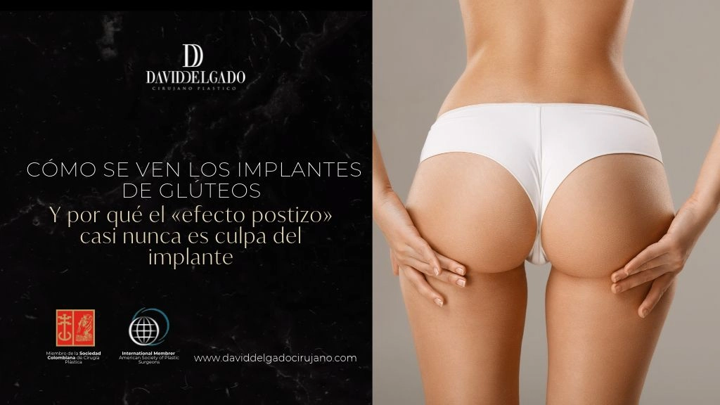 Cómo se ven los implantes de glúteos y por qué el «efecto postizo» casi nunca es culpa del implante - Dr David Delgado